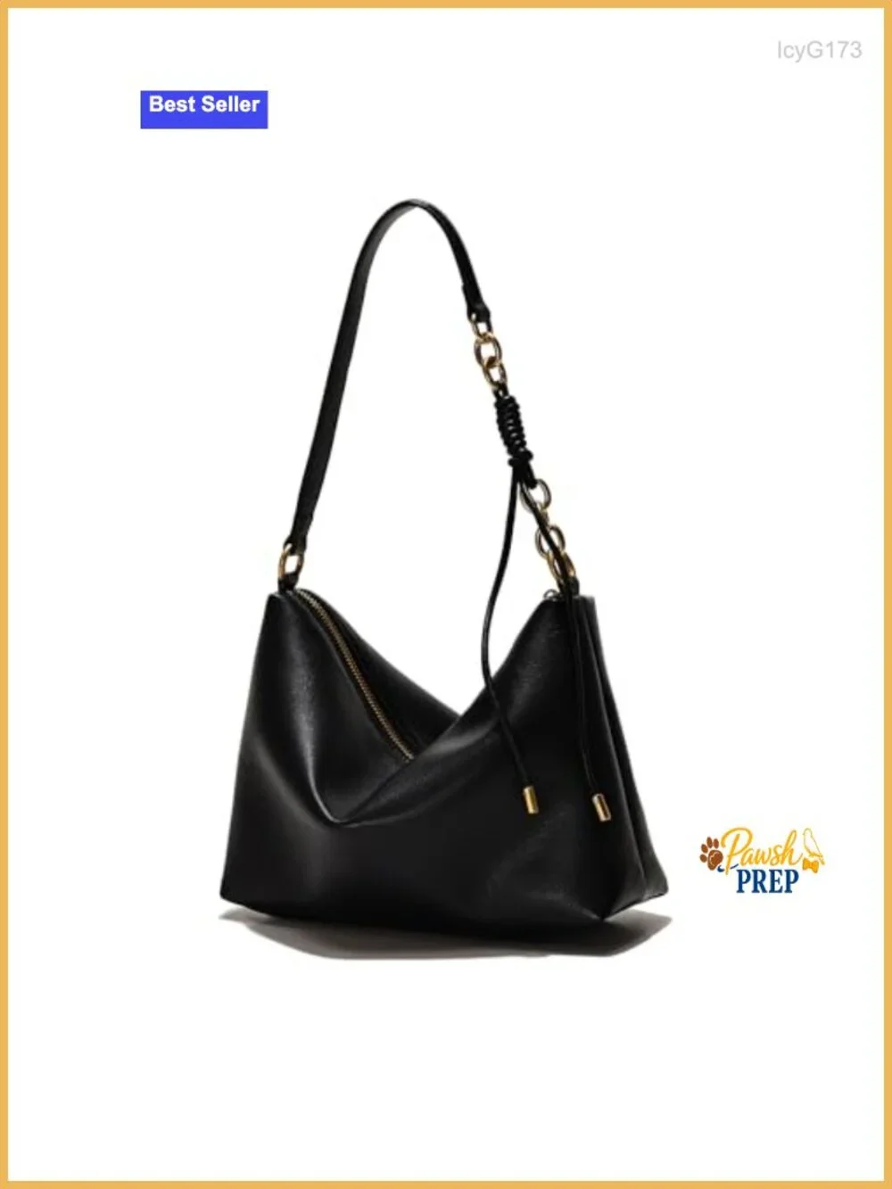 Women's Vegan Leather Hobo Shoulder Bag with Two Straps